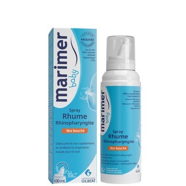 МАРИМЕР БЕБЕ/ MARIMER BABY ХИПЕРТОНИК СПРЕЙ за нос 100мл   GILBERT LABORATORIES